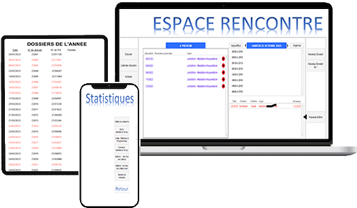 Utilisation logiciel CVD AIXIT Gestion mediation familiale